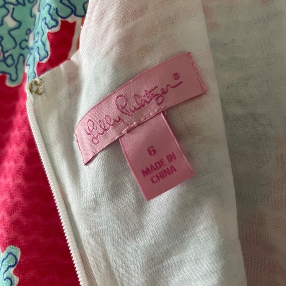 Lily Pulitzer seashell and coral dress - Picture 6 of 6